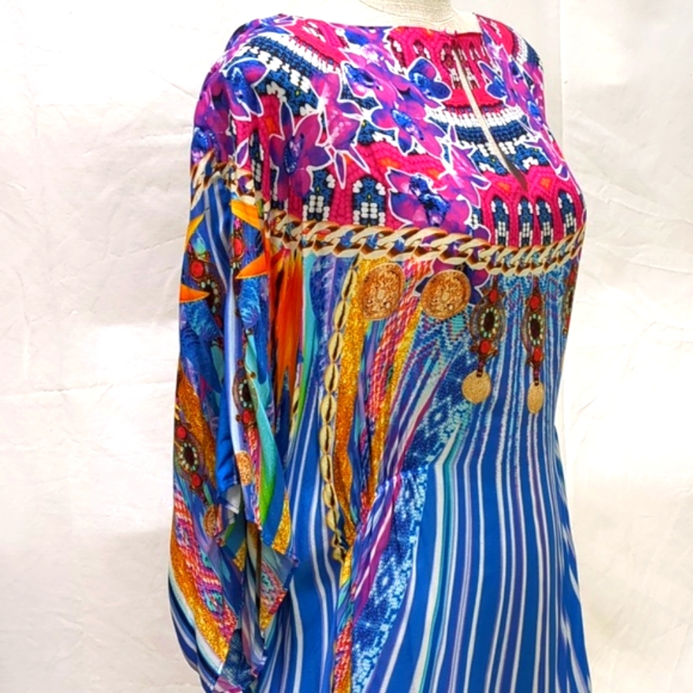 Gottex Sarasana Long Cover Up Popover in Size Large - Picture 3 of 8